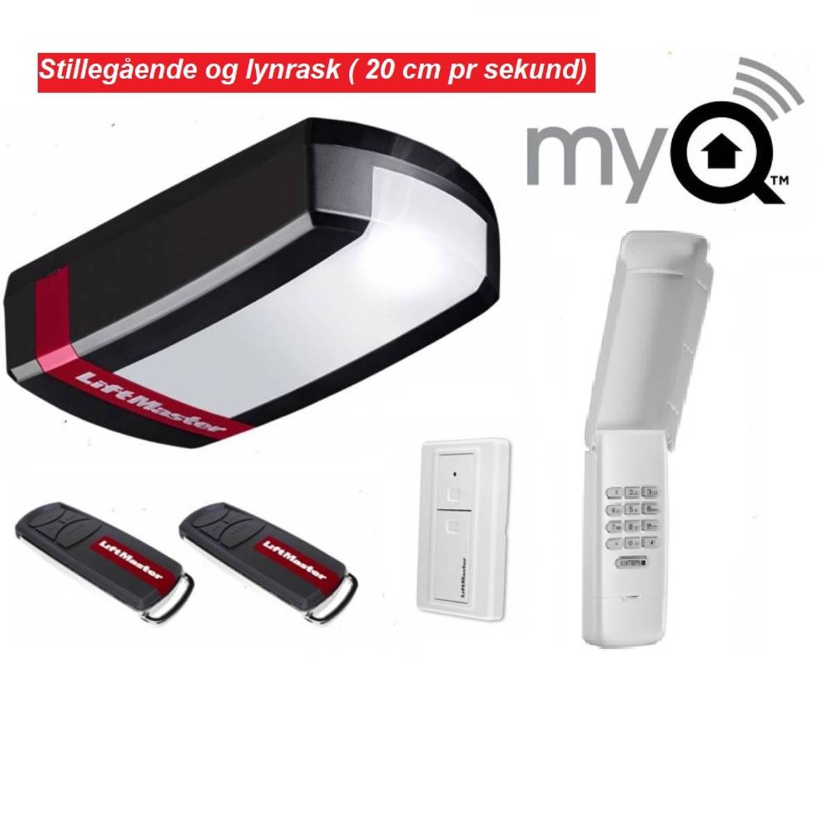 LM80EV beltedrift/ veggbryter + kodepanel+ 2 stk TX4